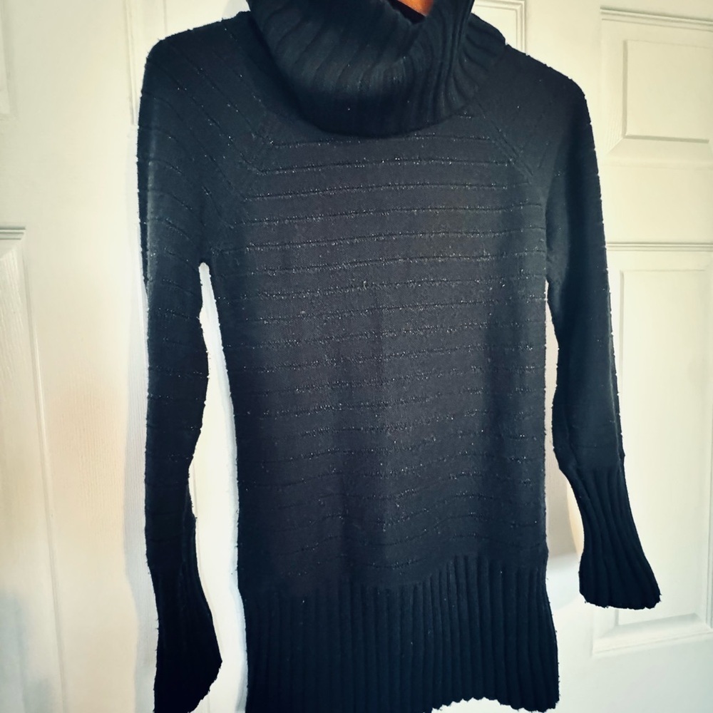 Armani Exchange Black Cowl Neck Sweater